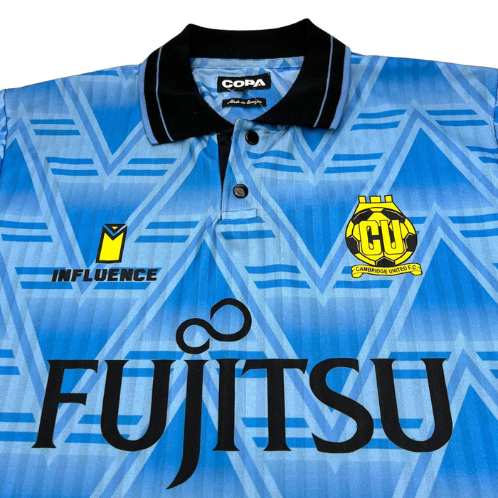 1991/93 Cambridge United Away Football Shirt (M) COPA (Re-Issue) - Football Finery - FF202468