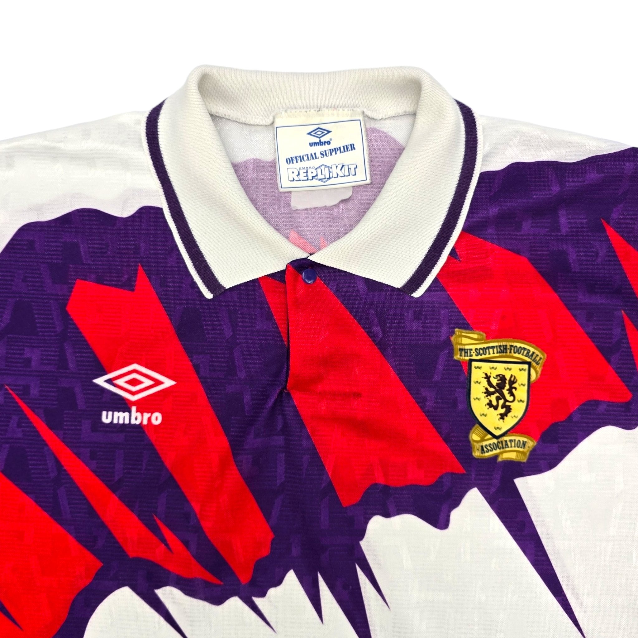 1991 93 Scotland Third Football Shirt L Umbro – Football Finery