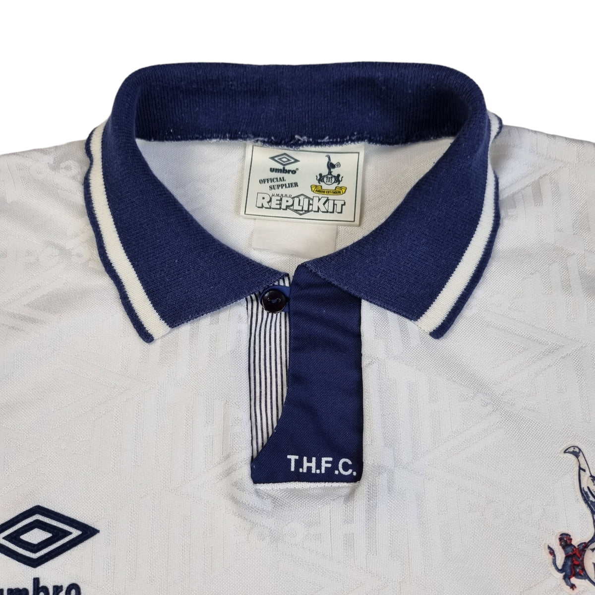 1991/93 Tottenham Hotspur Home Football Shirt (L) Umbro - Football Finery - FF202621