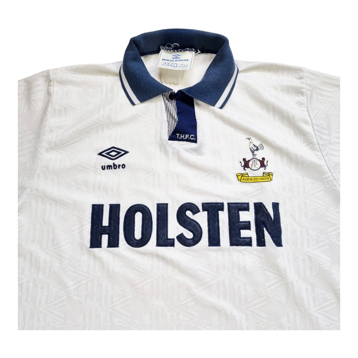 1991/93 Tottenham Hotspur Home Football Shirt (L) Umbro - Football Finery - FF203006