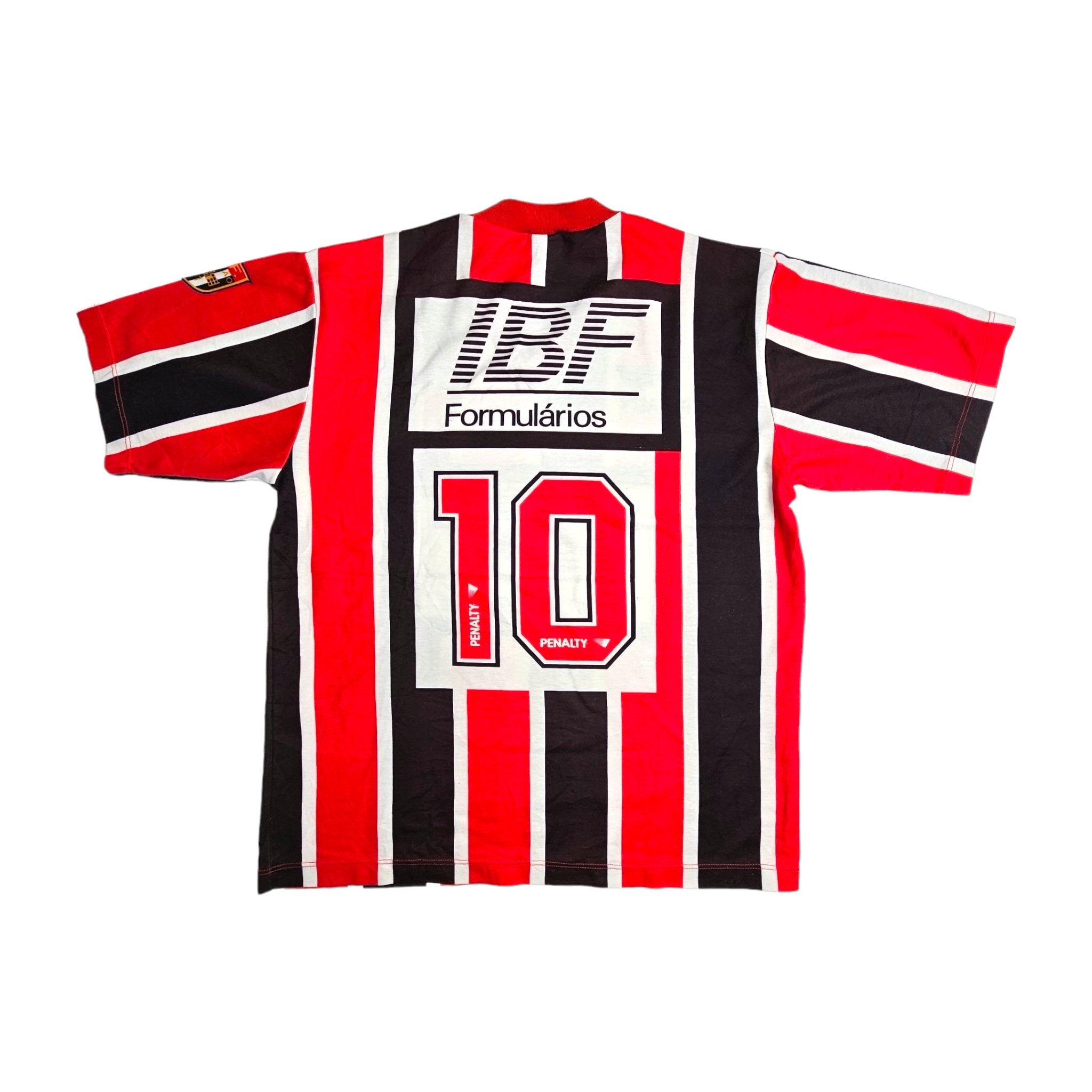 1992 Sao Paulo Away Football Shirt (L) Penalty #10 (Rai 