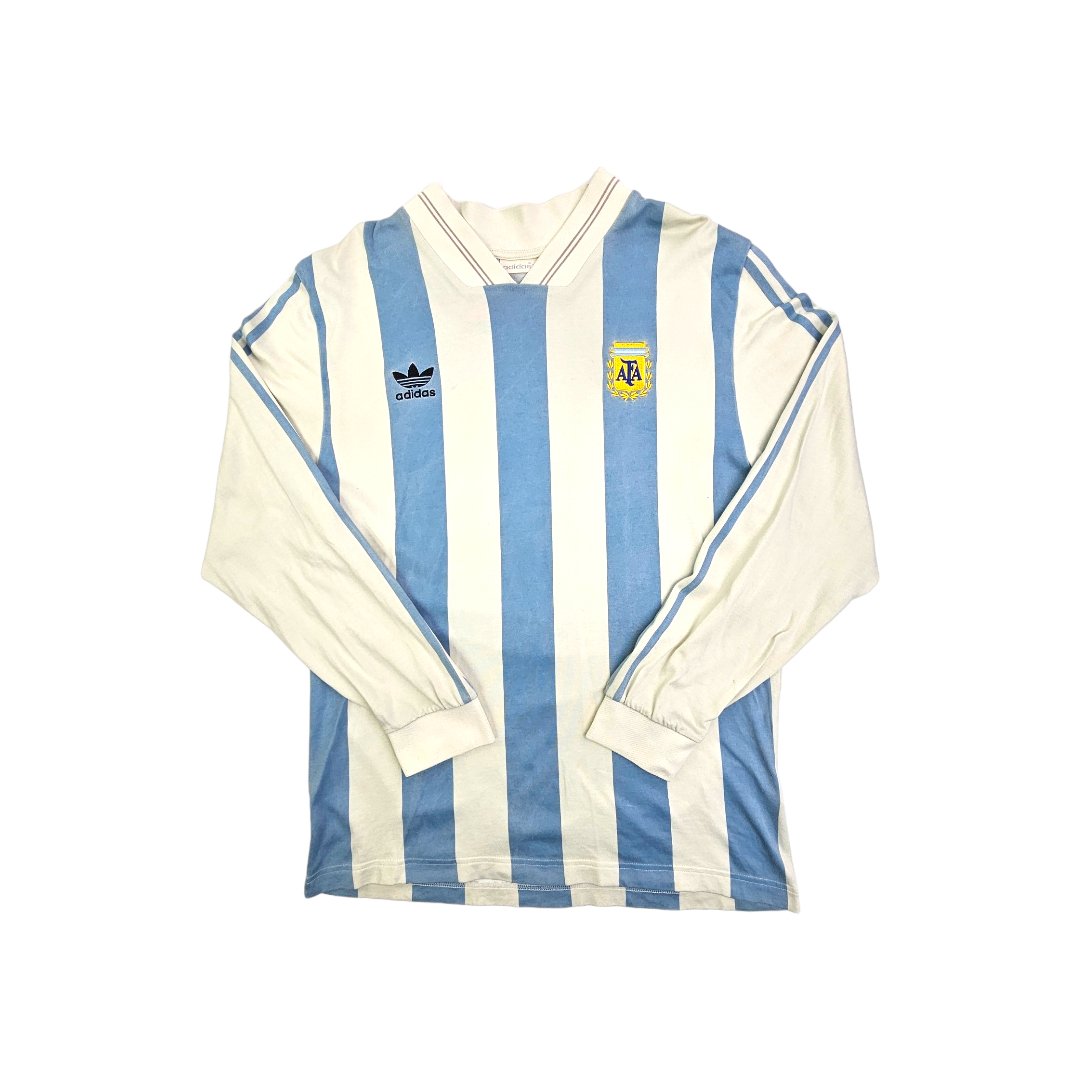 1992/93 Argentina Home Football Shirt (XL) Adidas Originals #10 (Maradona) - Football Finery - FF203362