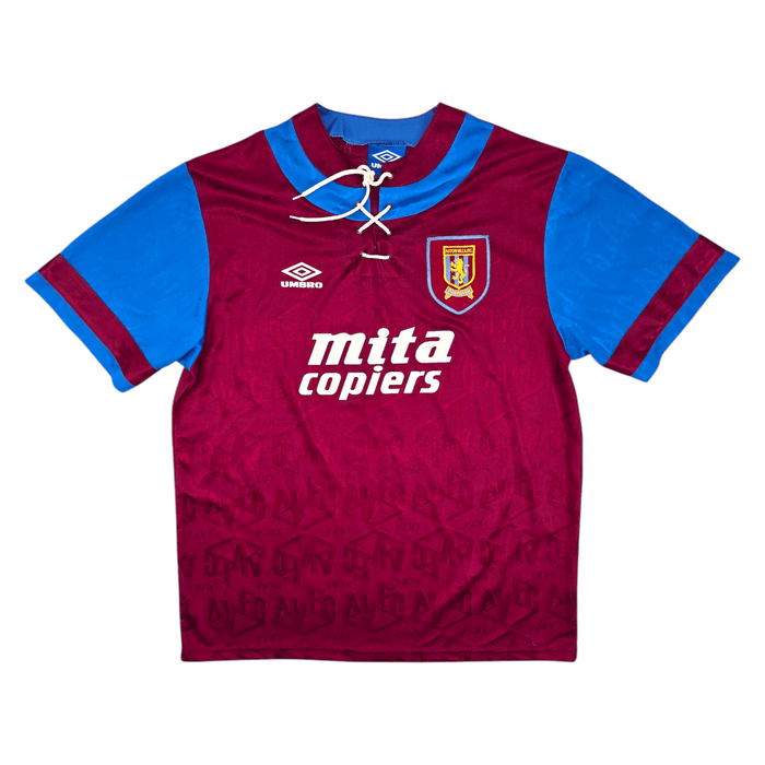 1992/93 Aston Villa Home Football Shirt (XL) Umbro - Football Finery - FF204523