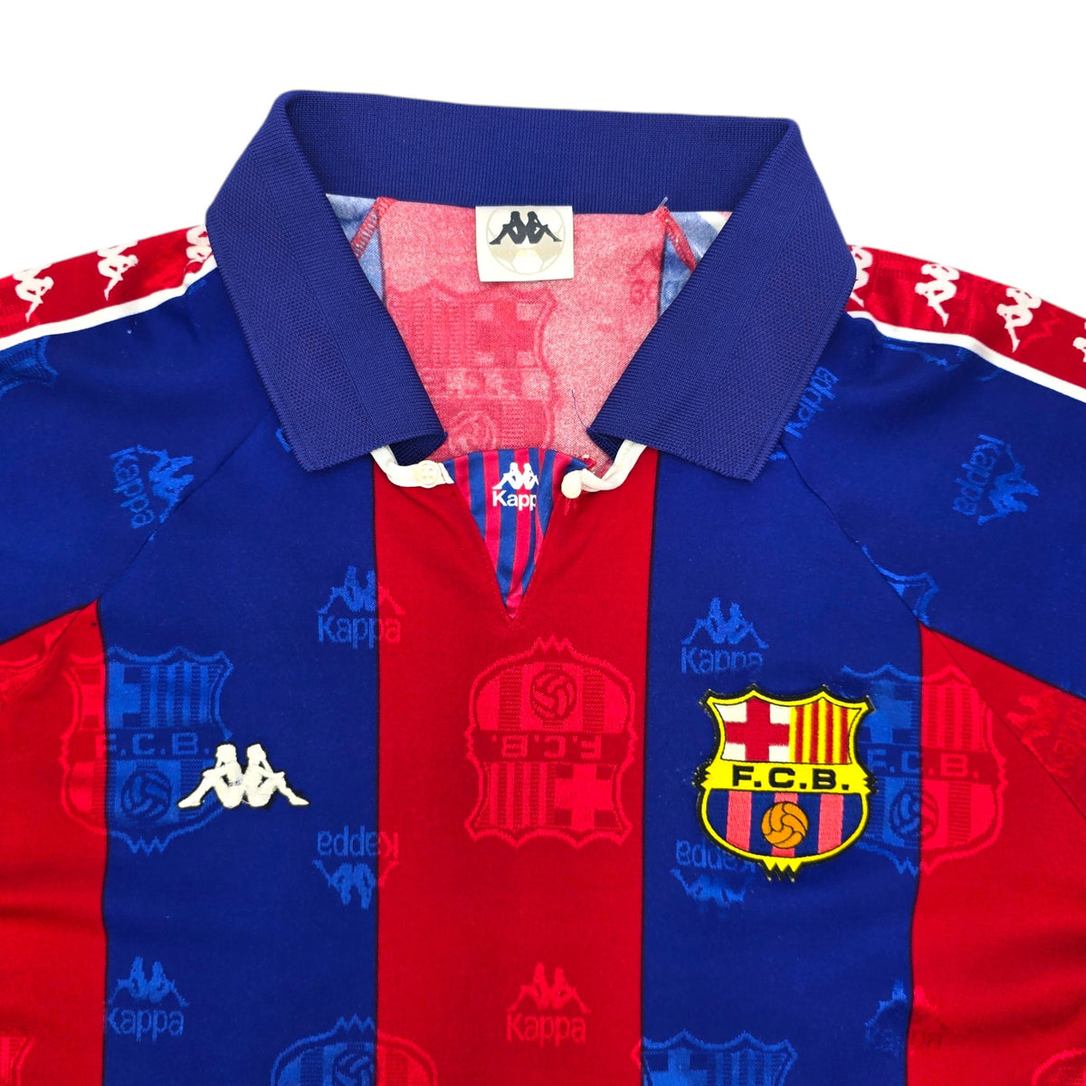 1992/93 Barcelona Home Football Shirt (L) Kappa (European) - Football Finery - FF204383