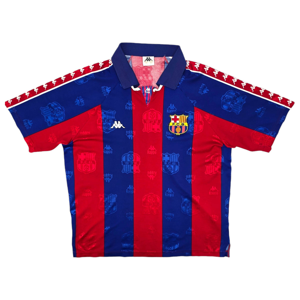 1992/93 Barcelona Home Football Shirt (L) Kappa (European) - Football Finery - FF204383