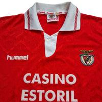 1992/93 Benfica Home Football Shirt (M) Hummel - Football Finery - FF202657