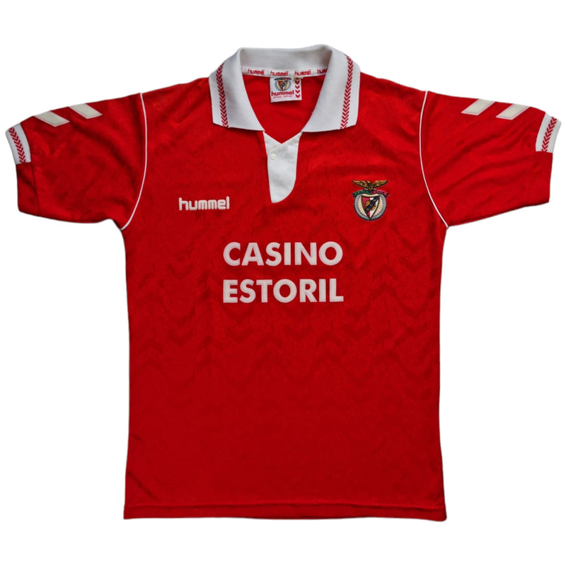 1992/93 Benfica Home Football Shirt (M) Hummel - Football Finery - FF202657