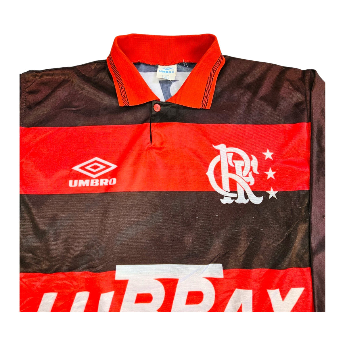 1992/93 Flamengo Home Football Shirt (L) Umbro # 5 (Junior) - Football Finery - FF203017