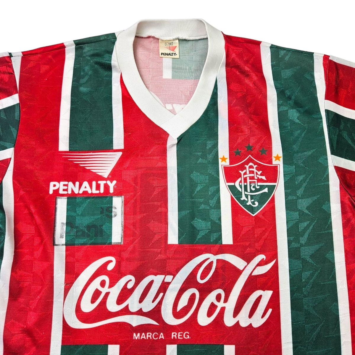 1992/93 Fluminense Home Football Shirt (L) Penalty #4 - Football Finery - FF203510