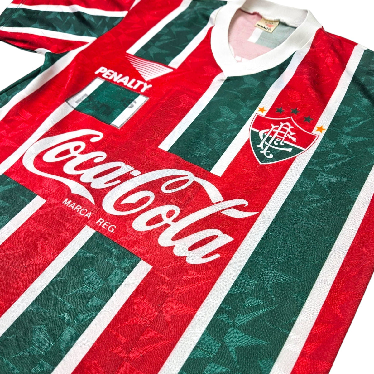 1992/93 Fluminense Home Football Shirt (L) Penalty #4 - Football Finery - FF203510