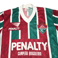 1992/93 Fluminense Home Football Shirt (M) Penalty - Football Finery - FF204583