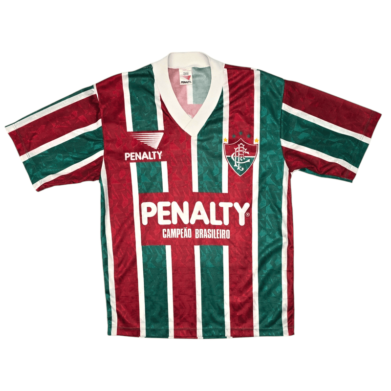 1992/93 Fluminense Home Football Shirt (M) Penalty - Football Finery - FF204583