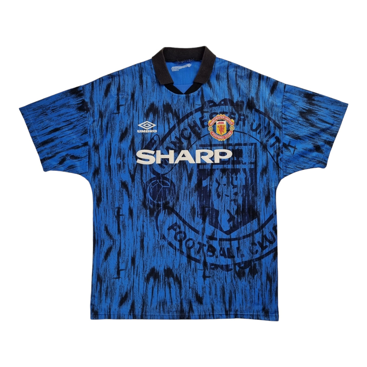 1992/93 Manchester United Away Football Shirt (L) Umbro - Football Finery - FF202617