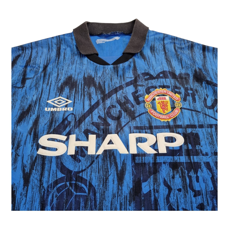 1992/93 Manchester United Away Football Shirt (L) Umbro - Football Finery - FF202617