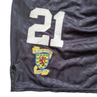 1992/93 Scotland Goal Keeper Player Issue Football Shorts (L) Umbro #21 - Football Finery - FF203020