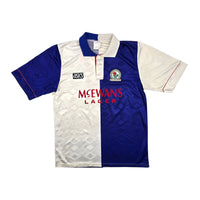 1992/94 Blackburn Rovers Home Football Shirt (M) Asics - Football Finery - FF203968