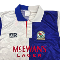 1992/94 Blackburn Rovers Home Football Shirt (M) Asics - Football Finery - FF203968