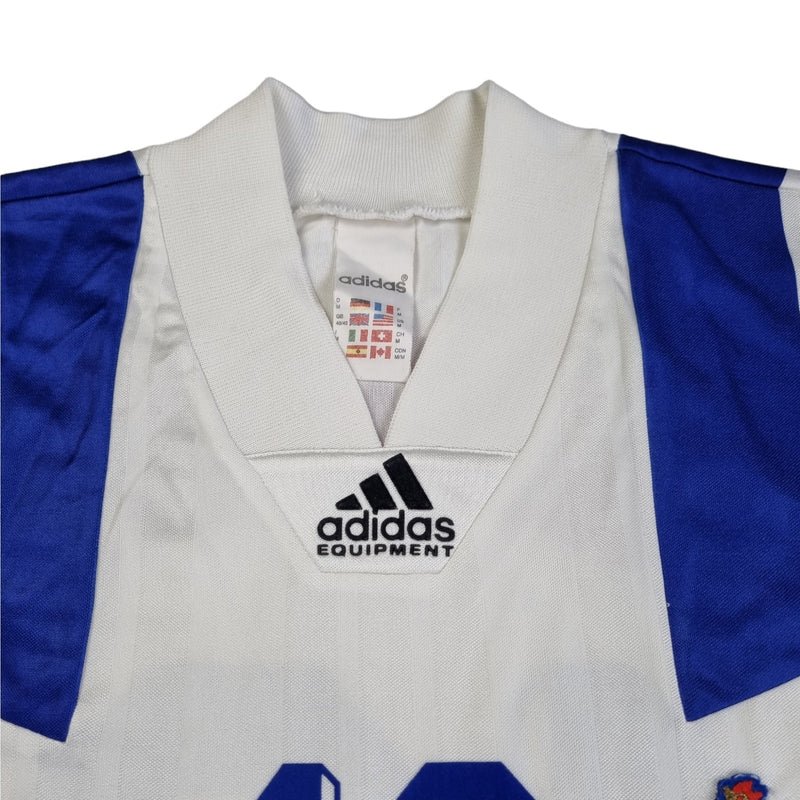 1992/94 France Away Football Shirt (M) Adidas #18 Cantona - Football Finery - FF202779