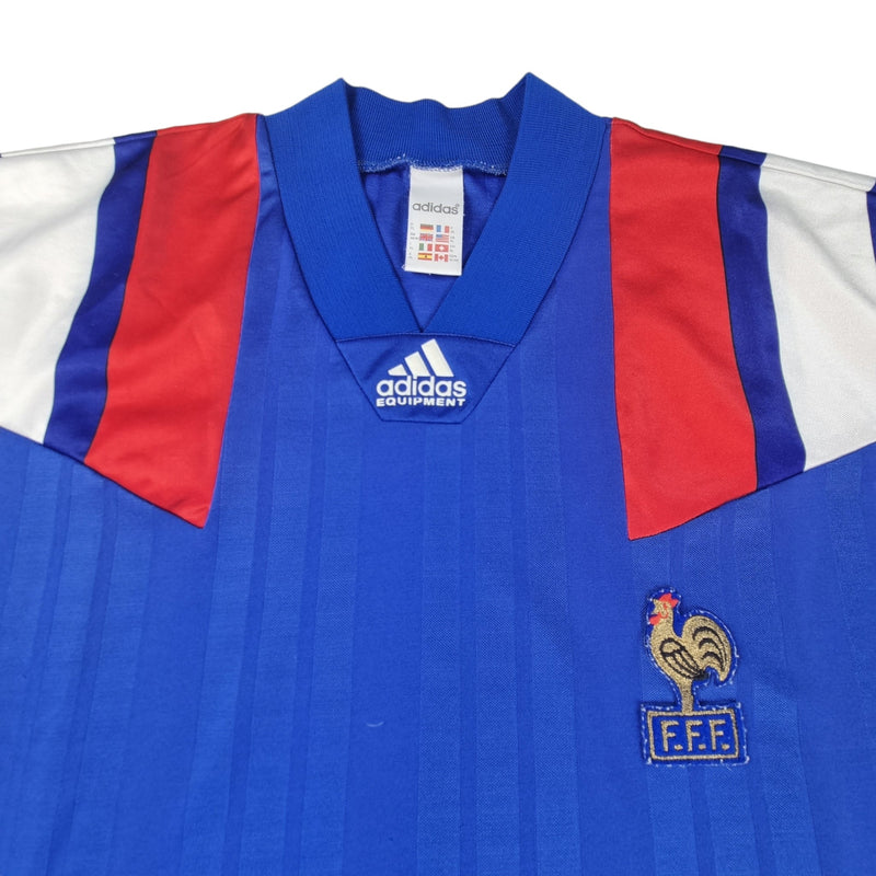 1992/94 France Home Football Shirt (XL) Adidas - Football Finery - FF203177