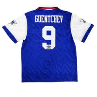 1992/94 Ipswich Town Home Football Shirt (XL) Umbro #9 Guentchev - Football Finery - FF202396