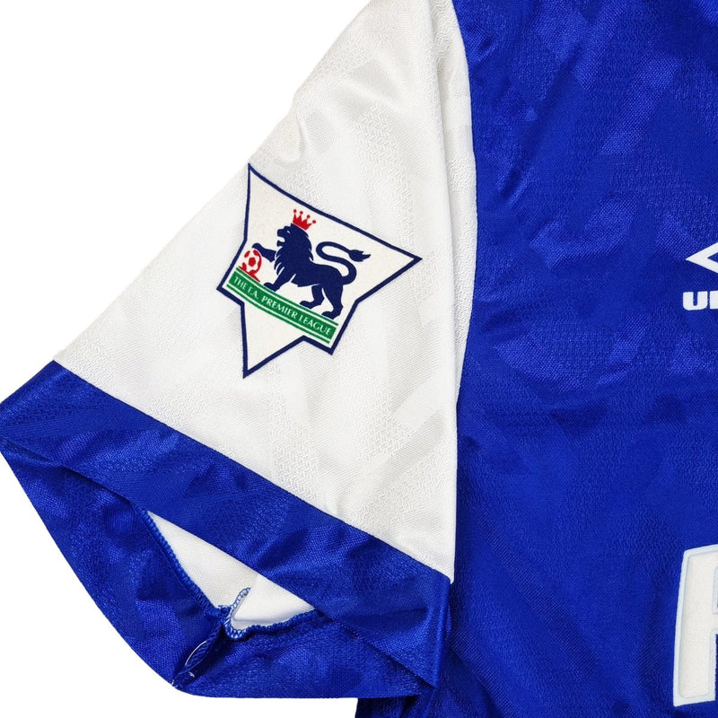 1992/94 Ipswich Town Home Football Shirt (XL) Umbro #9 Guentchev - Football Finery - FF202396