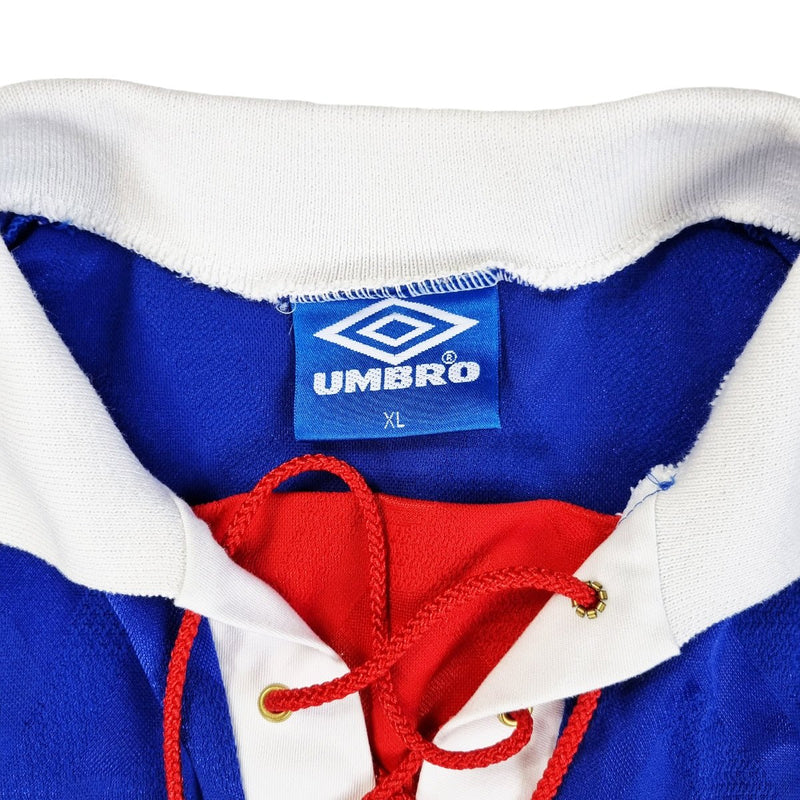 1992/94 Ipswich Town Home Football Shirt (XL) Umbro #9 Guentchev - Football Finery - FF202396