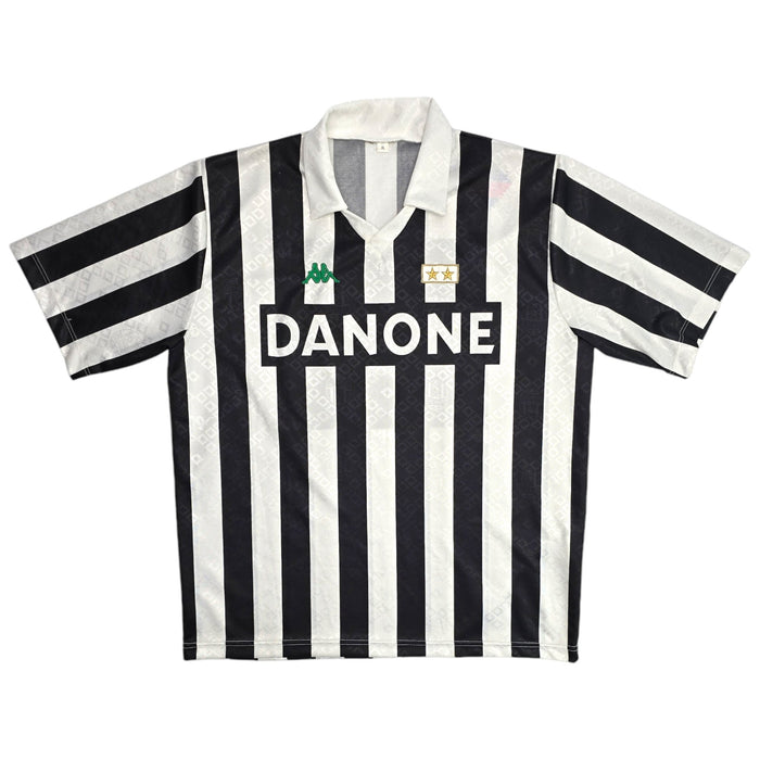 1992/94 Juventus Home Football Shirt (XL) Kappa #14 (Casiraghi) Matchworn - Football Finery - FF204361