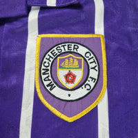 1992/94 Manchester City Away Football Shirt (M) Umbro #28 Rossler - Football Finery - FF202752