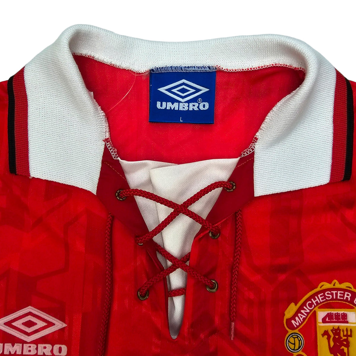 1992/94 Manchester United Home Football Shirt (L) Umbro #11 Giggs - Football Finery - FF203988