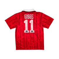 1992/94 Manchester United Home Football Shirt (L) Umbro #11 Giggs - Football Finery - FF203988