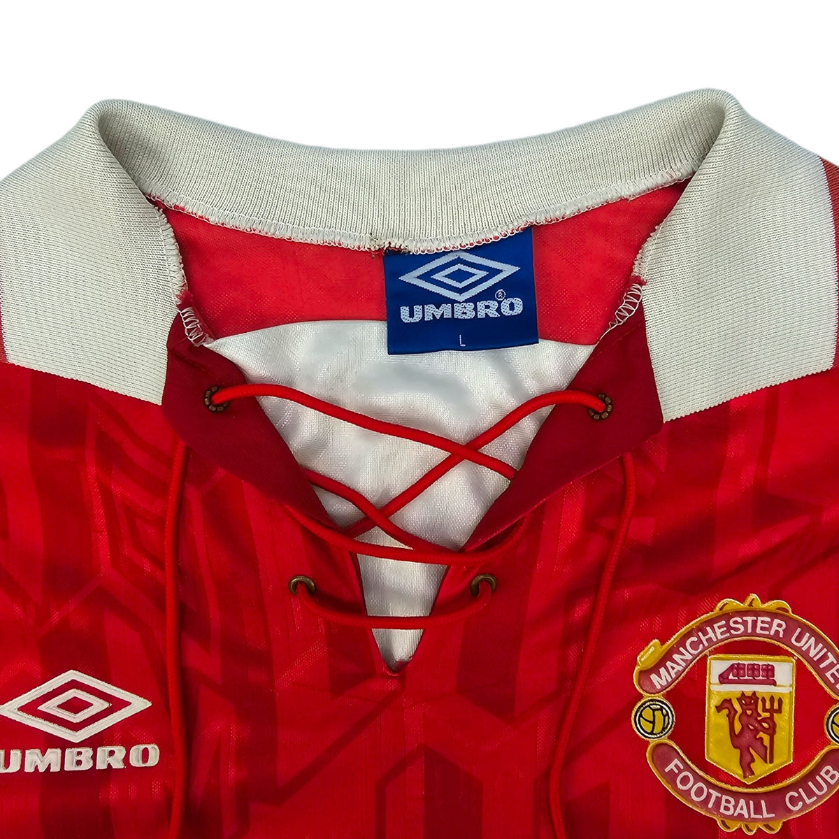 1992/94 Manchester United Home Football Shirt (L) Umbro - Football Finery - FF204209