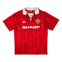 1992/94 Manchester United Home Football Shirt (L) Umbro - Football Finery - FF204209