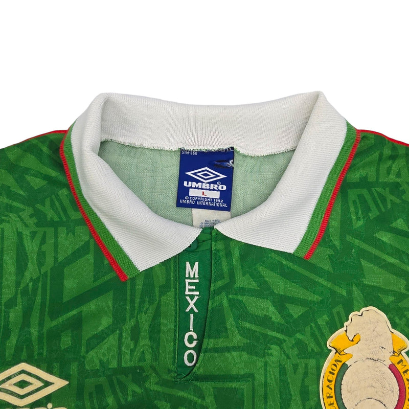 1992/94 Mexico Home Football Shirt (L) Umbro - Football Finery - FF204111