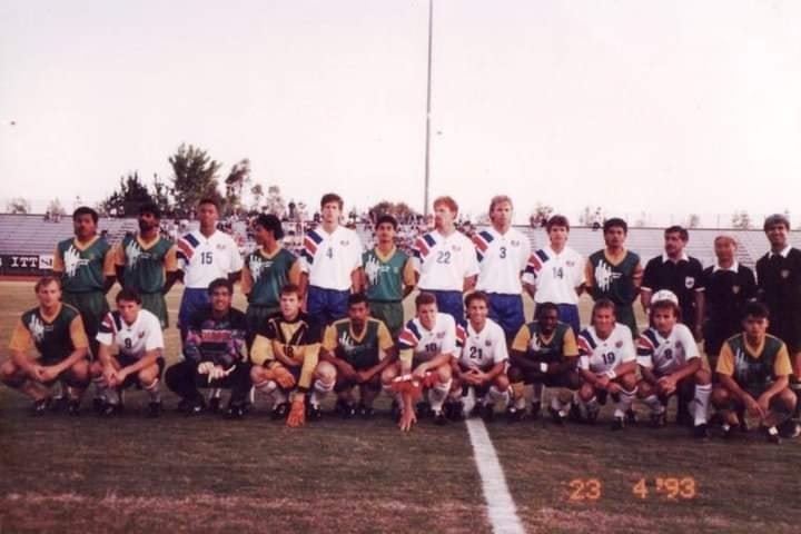 1993 USA Home Football Shirt (L) Adidas #20 (Match Worn / Signed) - Football Finery - FF203620