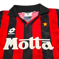 1993/94 AC Milan Home Football Shirt (L) Lotto # 4 (Albertini) - Football Finery - FF202649