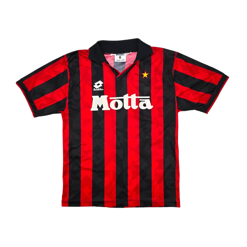 1993/94 AC Milan Home Football Shirt (L) Lotto # 4 (Albertini) - Football Finery - FF202649