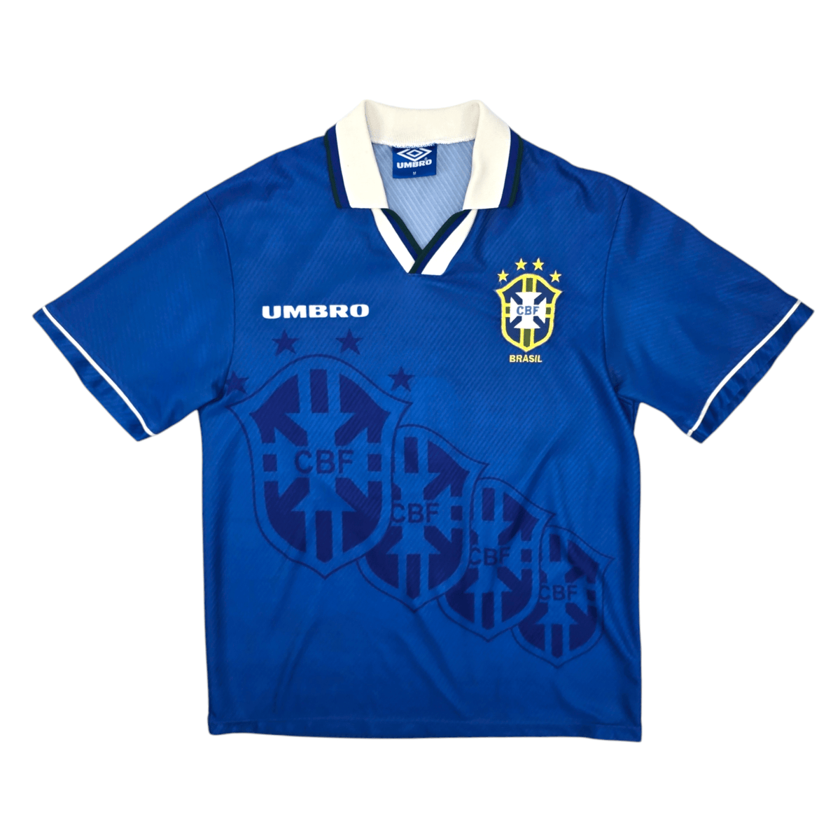 1993/94 Brazil Away Football Shirt (M) Umbro - Football Finery - FF204564