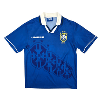 1993/94 Brazil Away Football Shirt (M) Umbro - Football Finery - FF204564