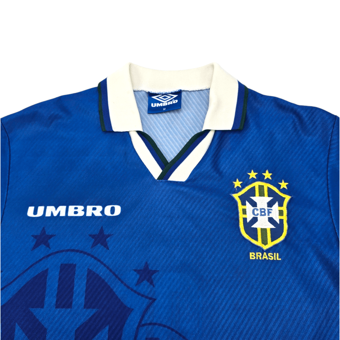 1993/94 Brazil Away Football Shirt (M) Umbro - Football Finery - FF204564