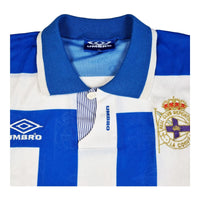 1993/94 Deportivo La Coruna Home Football Shirt (XL) Umbro - Football Finery - FF202865