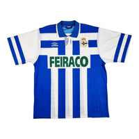 1993/94 Deportivo La Coruna Home Football Shirt (XL) Umbro - Football Finery - FF202865