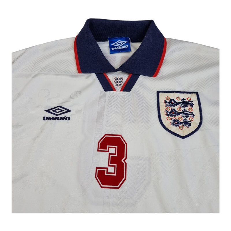 1993/94 England Home Football Shirt (L) Umbro #3 Pearce - Football Finery - FF202702