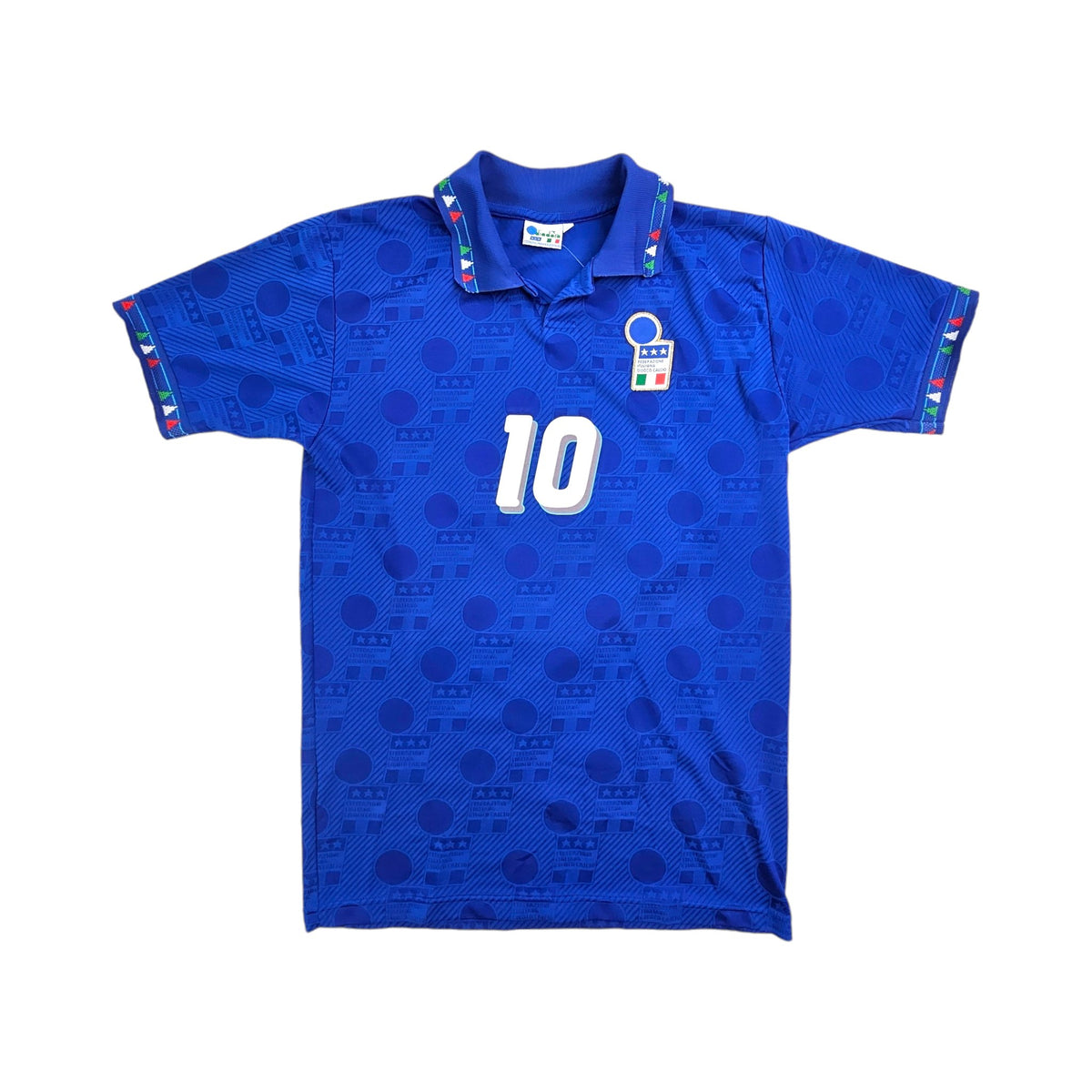 1993/94 Italy Home Football Shirt (M) Diadora # 10 (Baggio) - Football Finery - FF202716