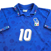 1993/94 Italy Home Football Shirt (M) Diadora # 10 (Baggio) - Football Finery - FF202716