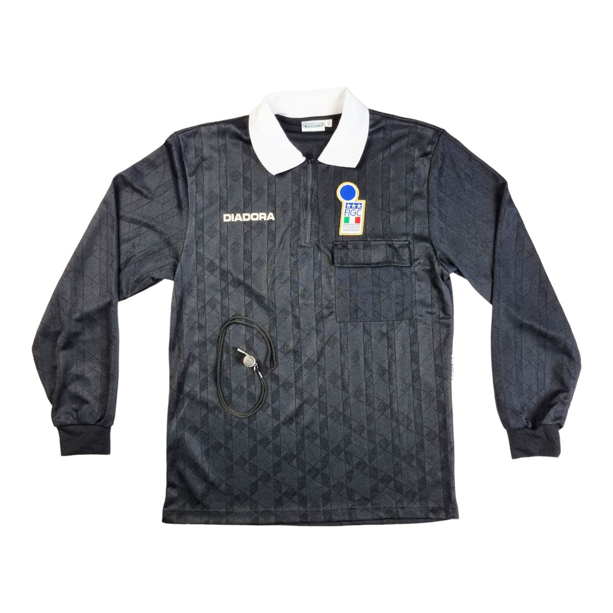 1993/94 Italy Shirt Referee Match Shirt (L) Diadora - Football Finery - FF202563