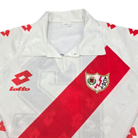 1993/94 Rayo Vallecano Home Football Shirt (XL) Lotto #12 (Match Worn) - Football Finery - FF204195