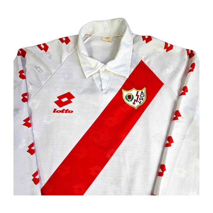 1993/94 Rayo Vallecano Home Football Shirt (XL) Lotto - Football Finery - FF202868