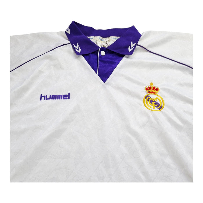 1993/94 Real Madrid Home Football Shirt (L) Hummel - Football Finery - FF202825