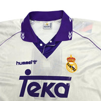 1993/94 Real Madrid Home Football Shirt (XL) Hummel #9 (Alfonso) - Football Finery - FF204392