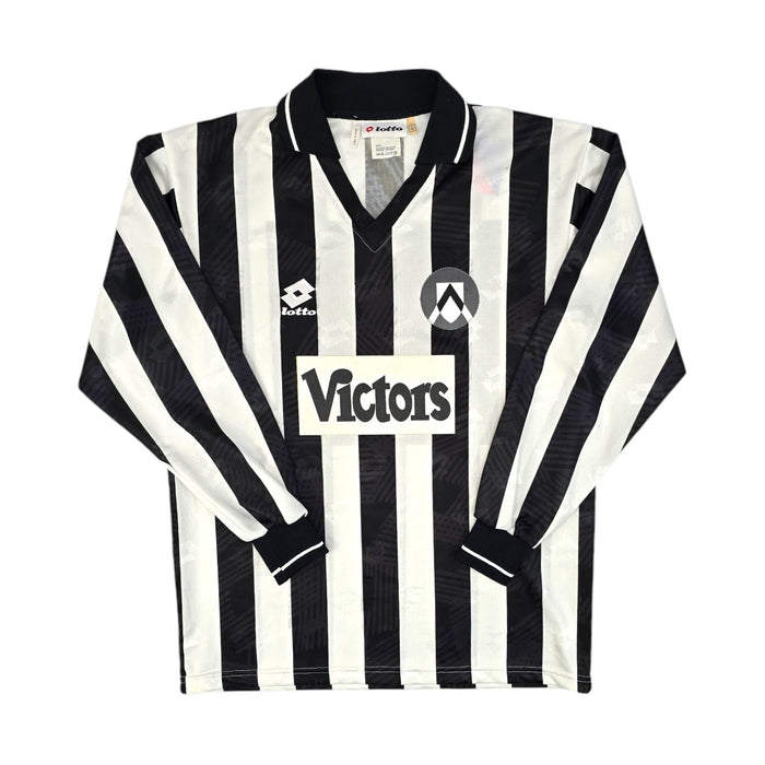 1993/94 Udinese Home Football Shirt (L) Lotto #2 (Pellegrini) Matchworn - Football Finery - FF204360